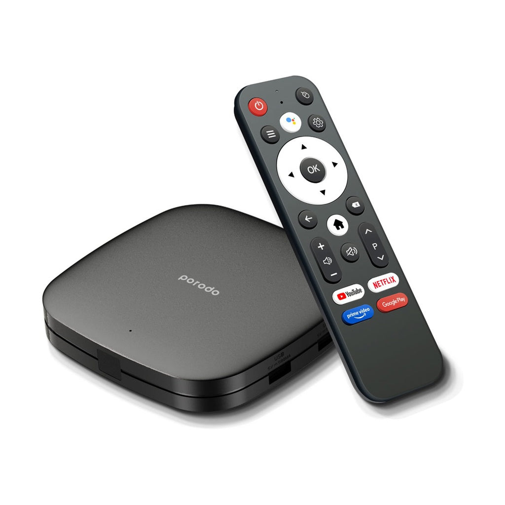 PD-ANTVB-BK , Porodo Android TVBox 1080P 2GB RAM ,8GB , ROM Support 4K - Black PD-ANTVB-BK , Porodo Android TVBox 1080P 2GB RAM ,8GB , ROM Support 4K - Black
